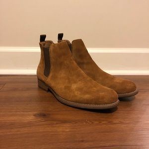 Tan suede Sonoma Chelsea boots size 12 wide